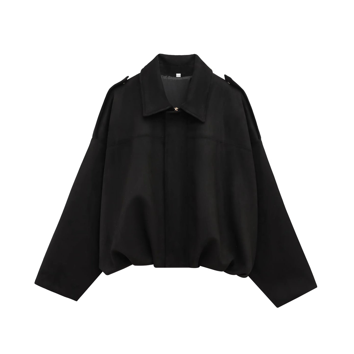 HH Women's Street Fashion Solid Loose Suede Texture Coats