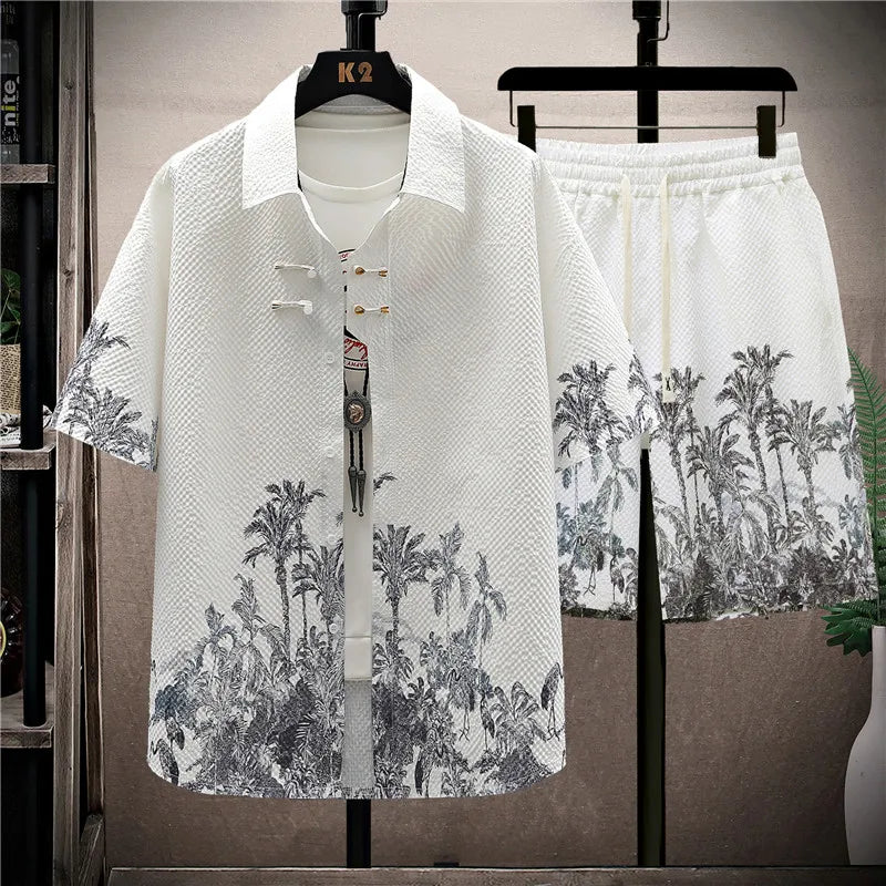 Shirts + shorts new style summer fashion Men's Casual Sets