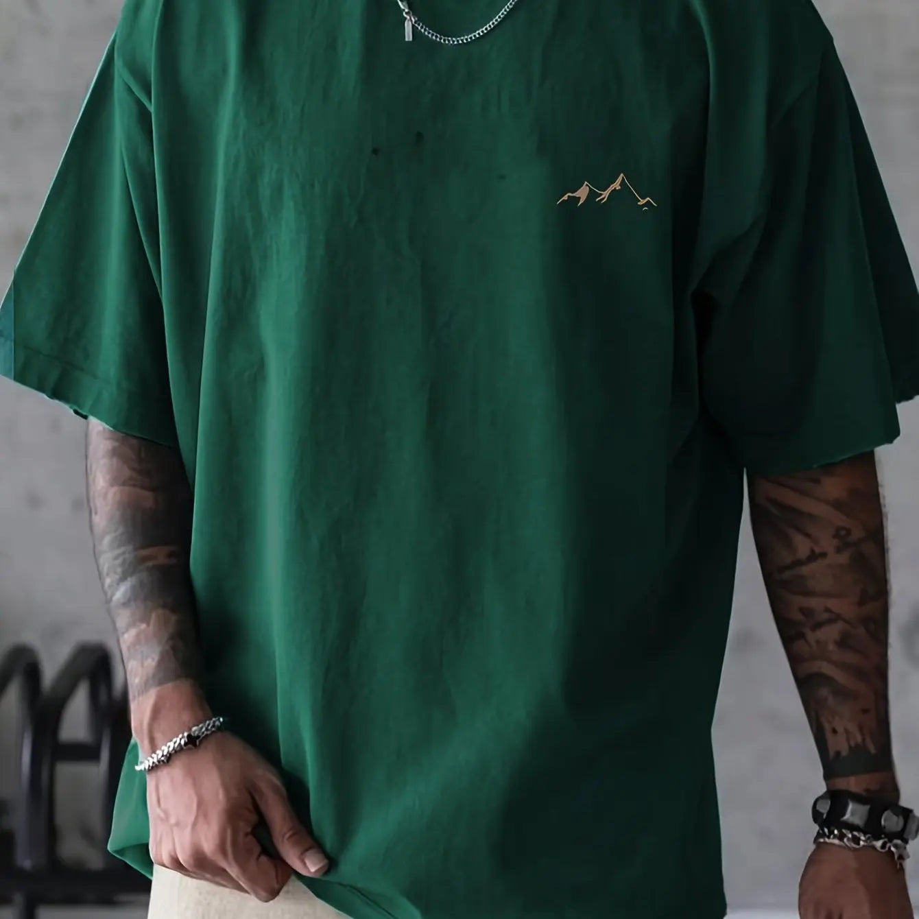 Men's Summer T-Shirts Mountain Graphic Printed