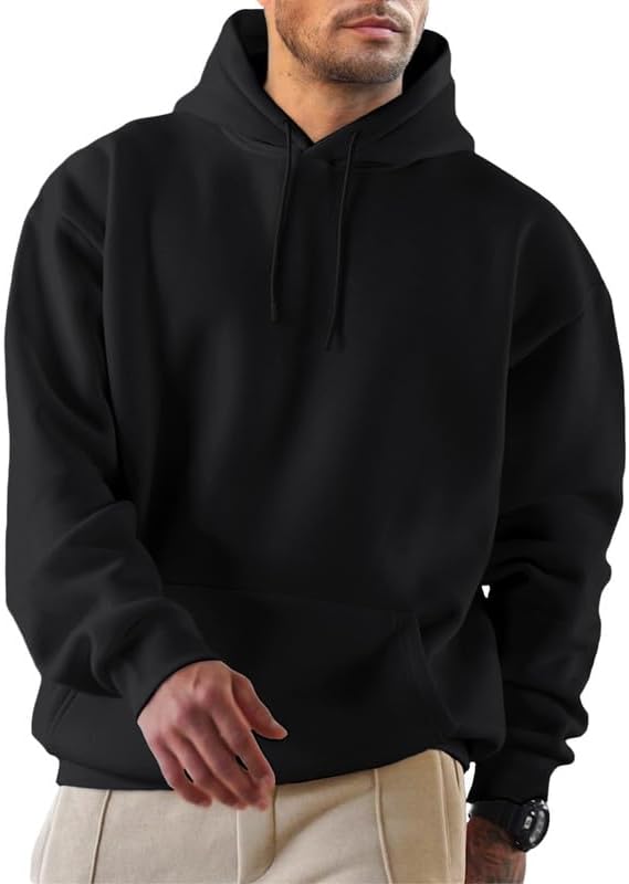 Mens Hoodies Casual Cotton Hooded