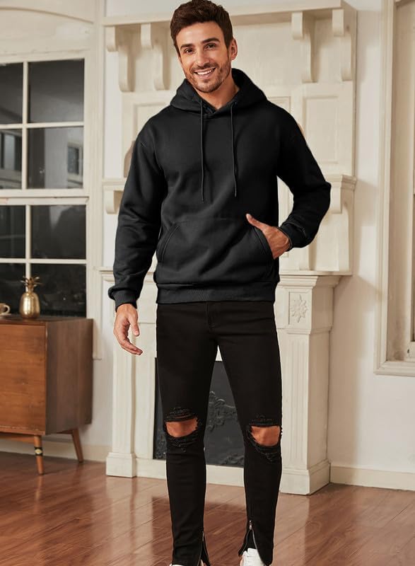 Mens Hoodies Casual Cotton Hooded