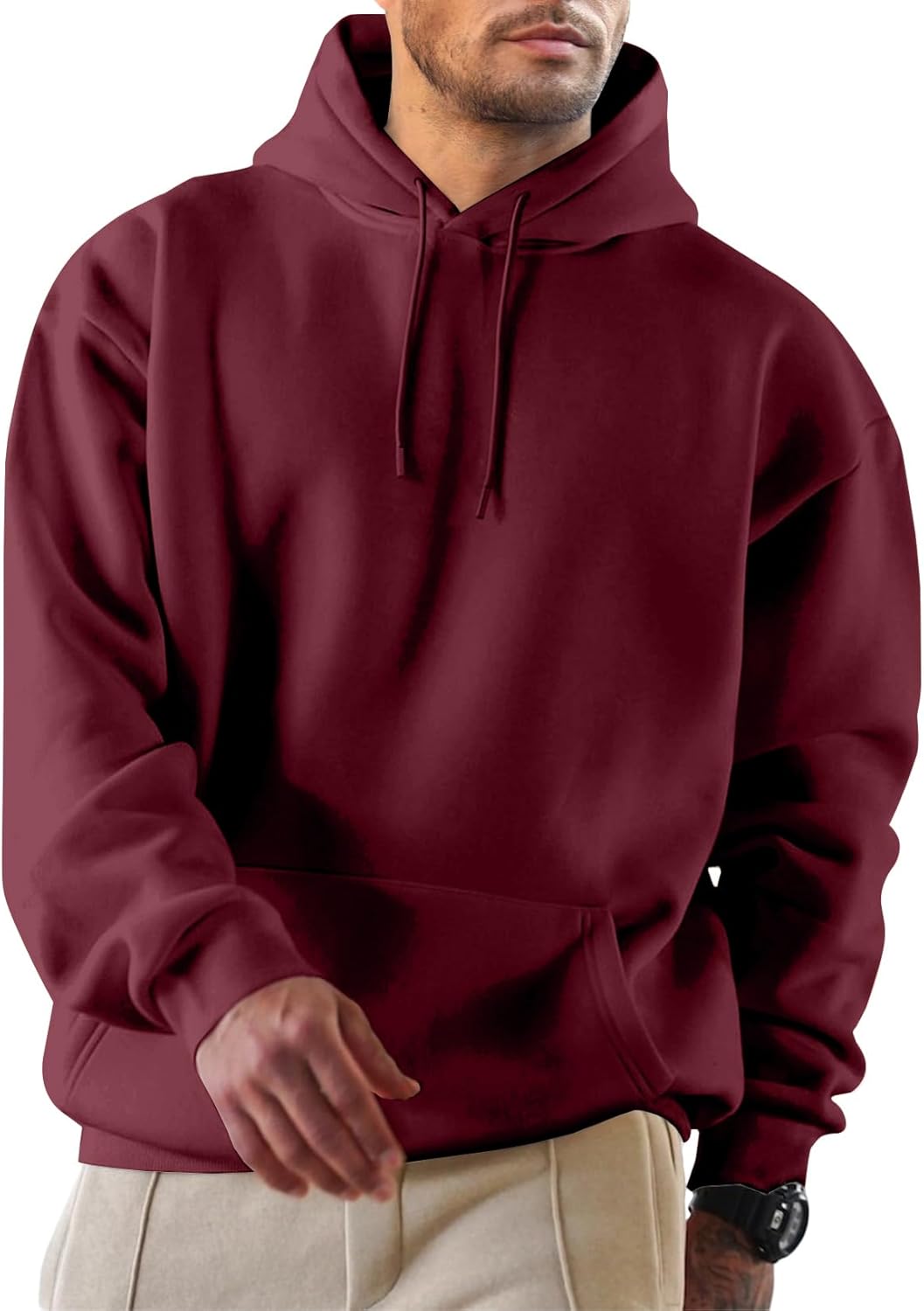 Mens Hoodies Casual Cotton Hooded