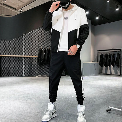 Mens Tracksuit Casual Sportswear Jackets And Pants