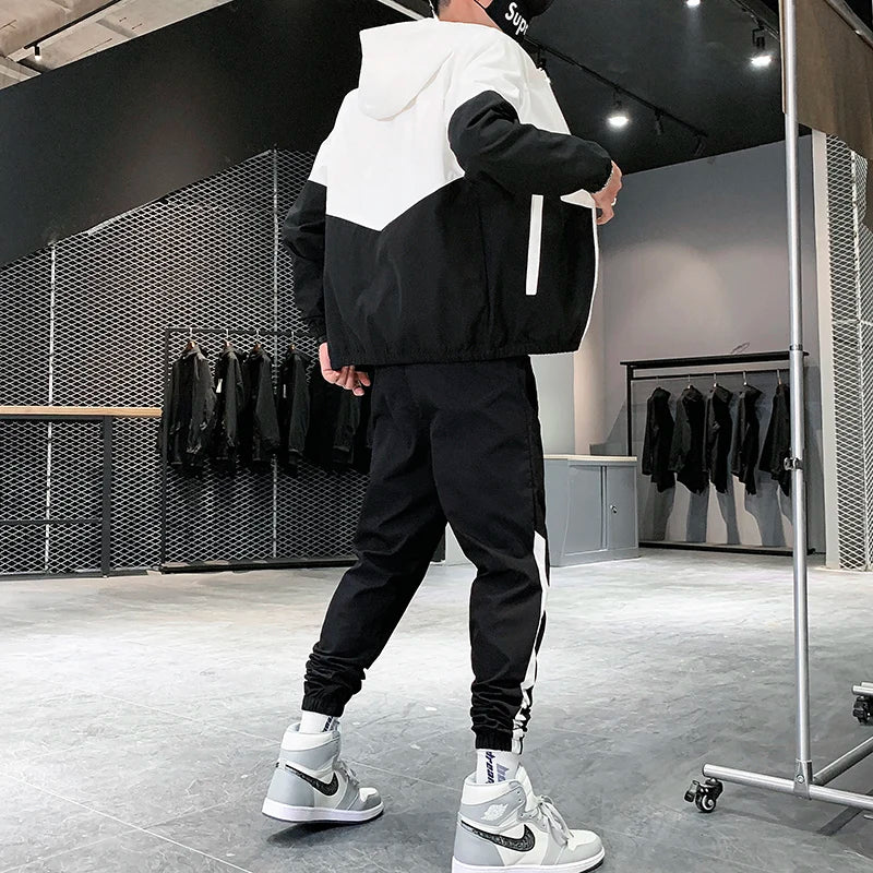 Mens Tracksuit Casual Sportswear Jackets And Pants