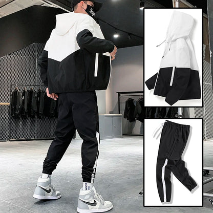 Mens Tracksuit Casual Sportswear Jackets And Pants