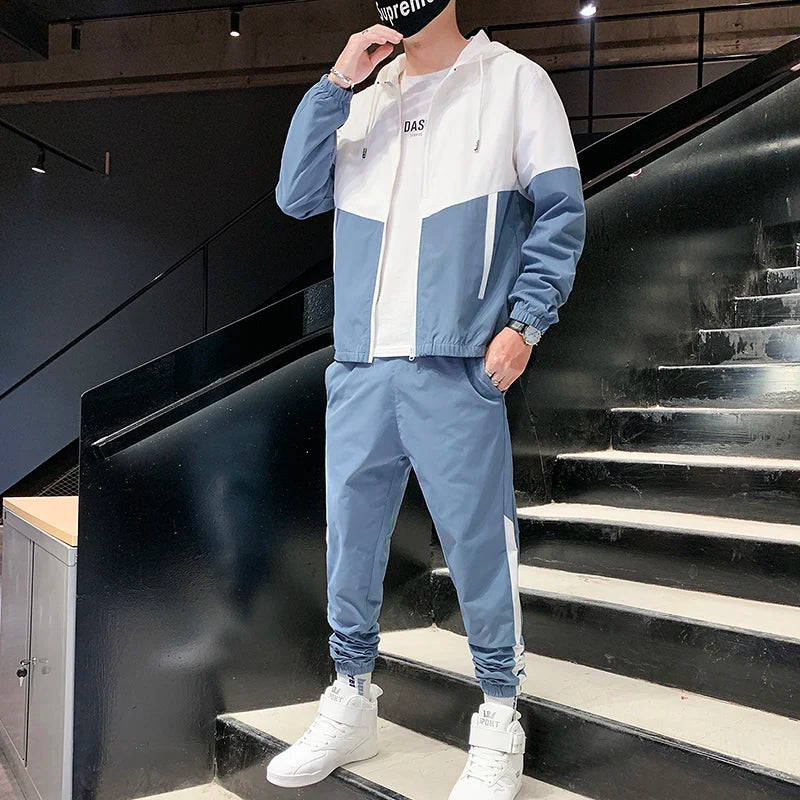 Mens Tracksuit Casual Sportswear Jackets And Pants