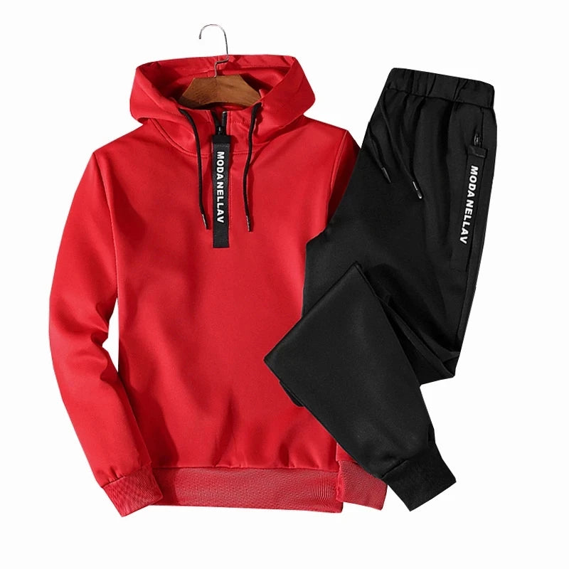 Men's Sweatshirt Set Hoodies+Sweatpants Tracksuit