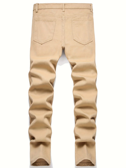 Men's street paint printed jeans