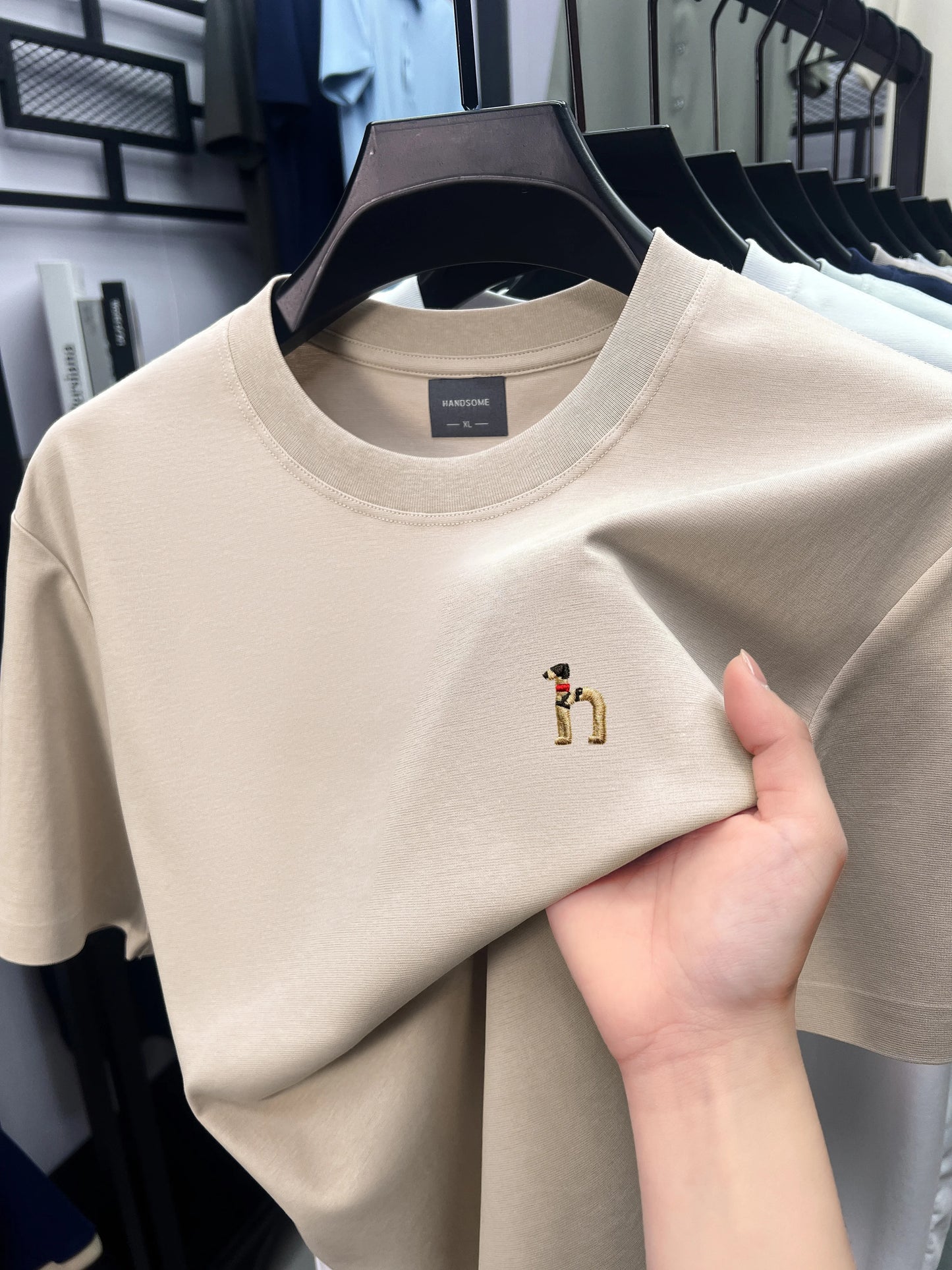 Luxury men's short sleeve T-shirt