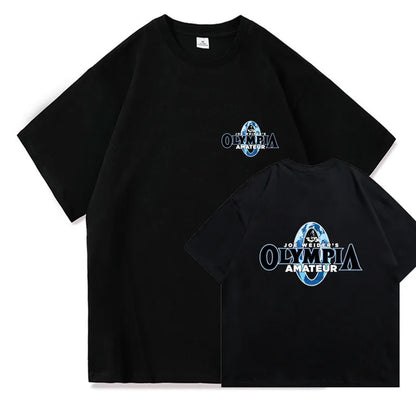 Summer OLYMPIA Men Gyms Short Sleeve T Shirts