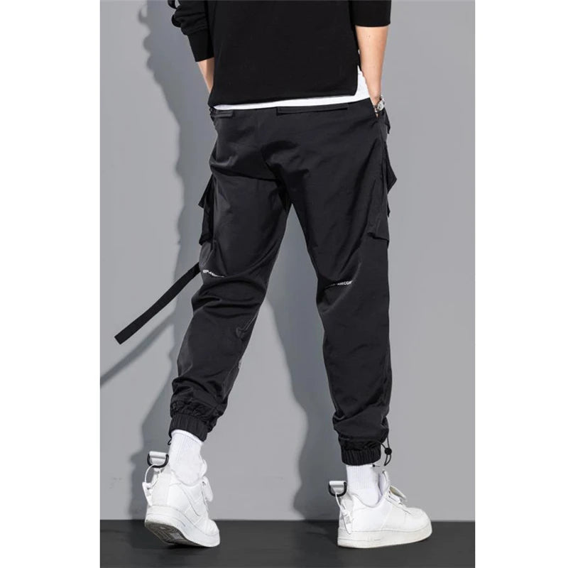 Men's Cargo Pants Fashion Hip Hop Multi-pocket Trousers Trendy Streetwear Solid Sweatpants Pantalones Casual Hombre