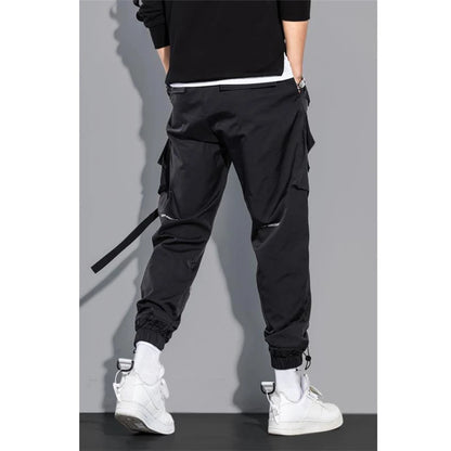Men's Cargo Pants Fashion Hip Hop Multi-pocket Trousers Trendy Streetwear Solid Sweatpants Pantalones Casual Hombre