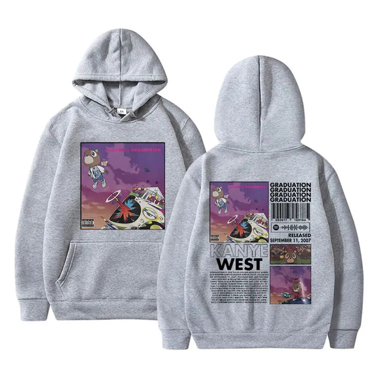 Rapper Kanye West Graduation Printed Hoodies