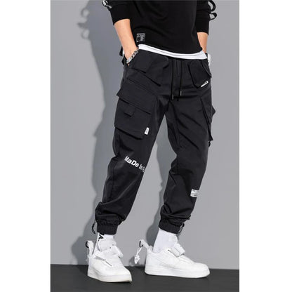 Men's Cargo Pants Fashion Hip Hop Multi-pocket Trousers Trendy Streetwear Solid Sweatpants Pantalones Casual Hombre