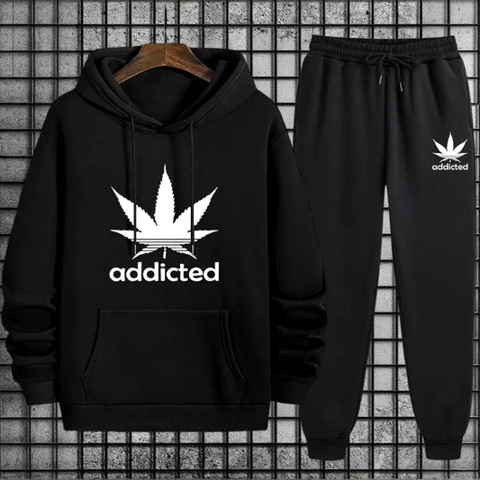 Tracksuit Hoodie + Sweatpants Urban Casual Fashion Comfort