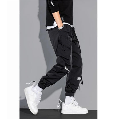Men's Cargo Pants Fashion Hip Hop Multi-pocket Trousers Trendy Streetwear Solid Sweatpants Pantalones Casual Hombre