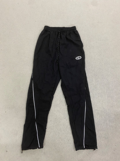 Black Sports Hoodies Casual Loose Embroidered Ziper Casual Pants