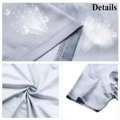 Summer 3D Printed Pattern Men's T-Shirt Outdoor Sports Clothing