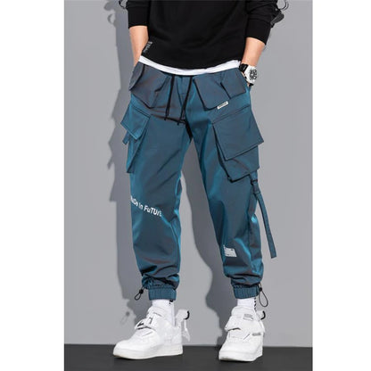 Men's Cargo Pants Fashion Hip Hop Multi-pocket Trousers Trendy Streetwear Solid Sweatpants Pantalones Casual Hombre