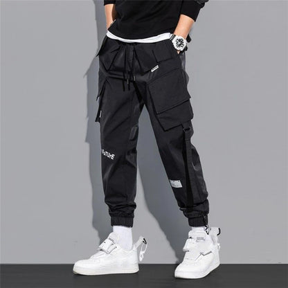 Men's Cargo Pants Fashion Hip Hop Multi-pocket Trousers Trendy Streetwear Solid Sweatpants Pantalones Casual Hombre