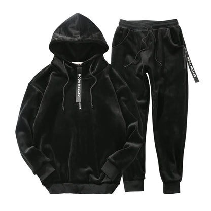 Men's Double-sided Hoodies with Pants Tracksuit
