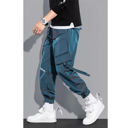 Men's Cargo Pants Fashion Hip Hop Multi-pocket Trousers Trendy Streetwear Solid Sweatpants Pantalones Casual Hombre