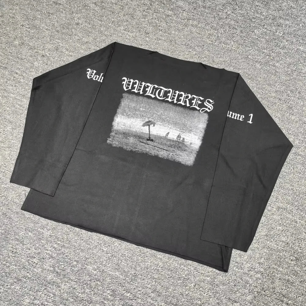 Streetwear long-sleeved T-shirts loose fit