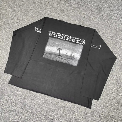 Streetwear long-sleeved T-shirts loose fit