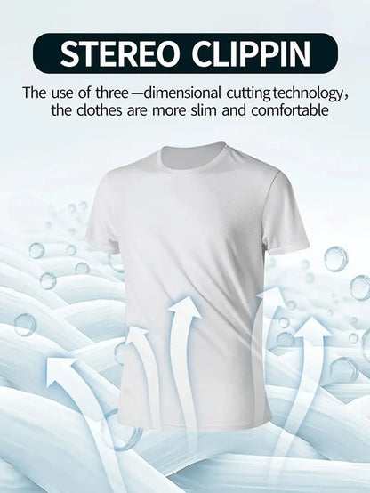 Summer 3D Printed Pattern Men's T-Shirt Outdoor Sports Clothing