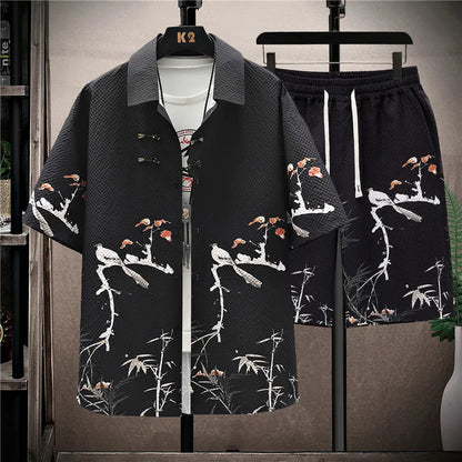 Shirts + shorts new style summer fashion Men's Casual Sets