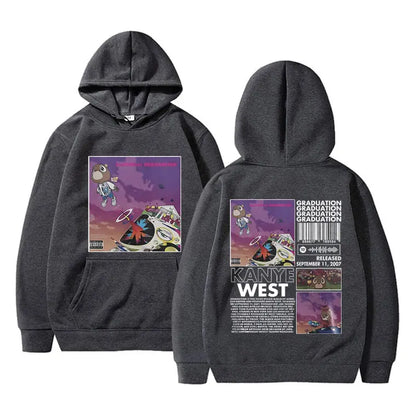 Rapper Kanye West Graduation Printed Hoodies