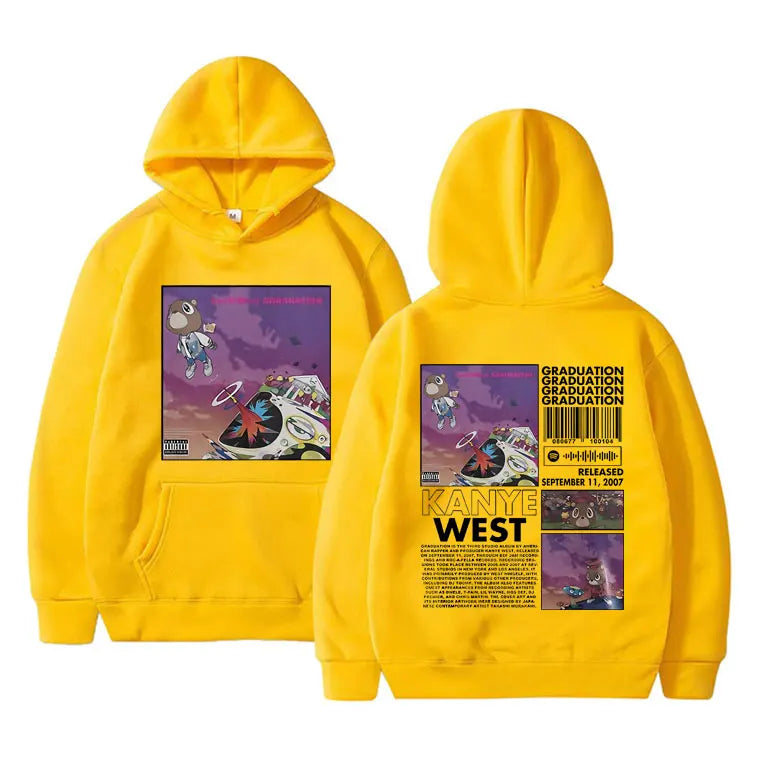 Rapper Kanye West Graduation Printed Hoodies