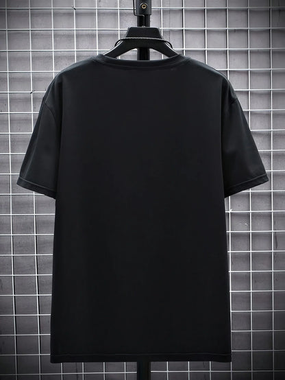 Men's Summer T-Shirts Mountain Graphic Printed