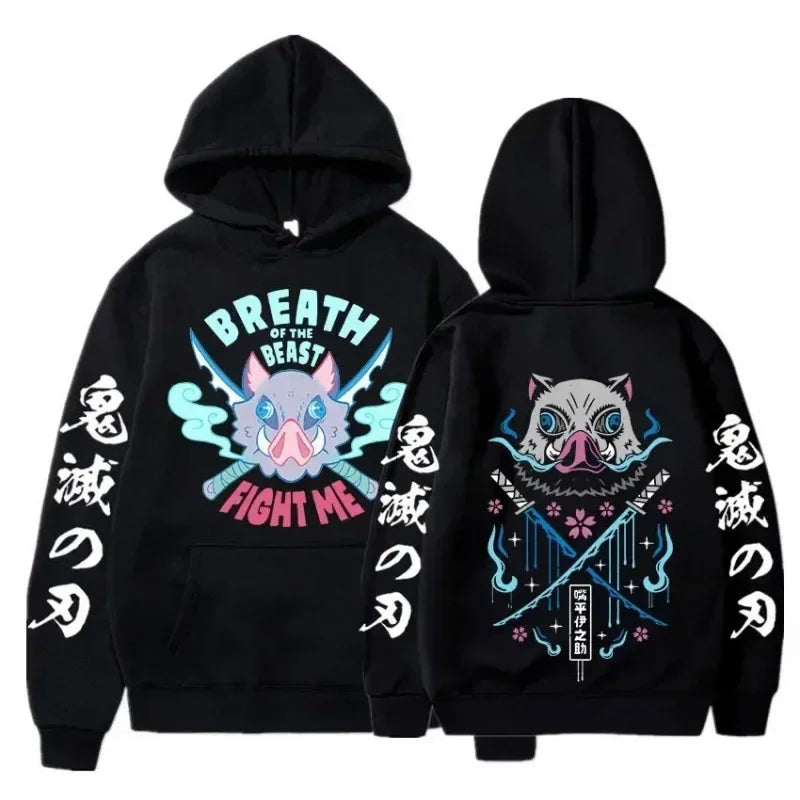 New Demon Slayer Graphic Printed Hoodie Sweatshirt