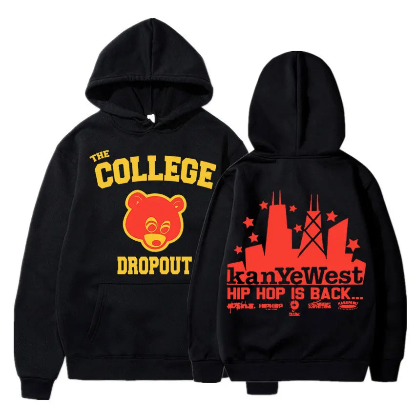 Rapper Kanye West Graduation Printed Hoodies