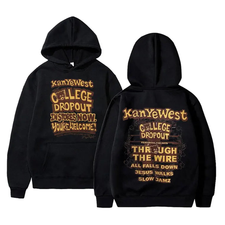Rapper Kanye West Graduation Printed Hoodies
