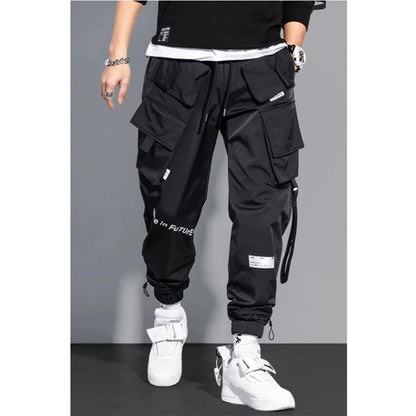 Men's Cargo Pants Fashion Hip Hop Multi-pocket Trousers Trendy Streetwear Solid Sweatpants Pantalones Casual Hombre