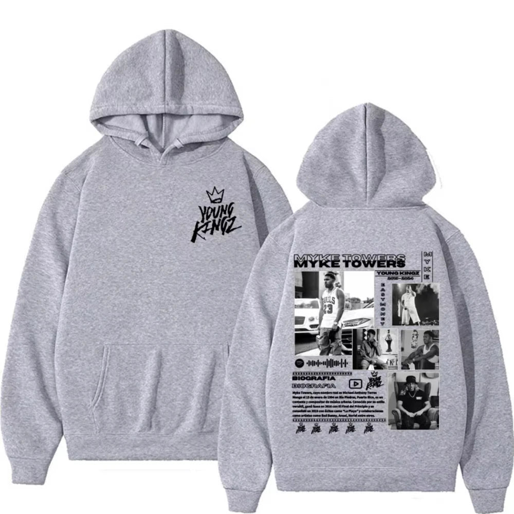 Rapper Myke Towers Album Cover Hoodies
