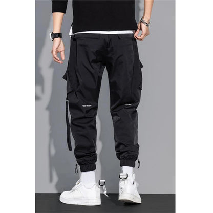 Men's Cargo Pants Fashion Hip Hop Multi-pocket Trousers Trendy Streetwear Solid Sweatpants Pantalones Casual Hombre