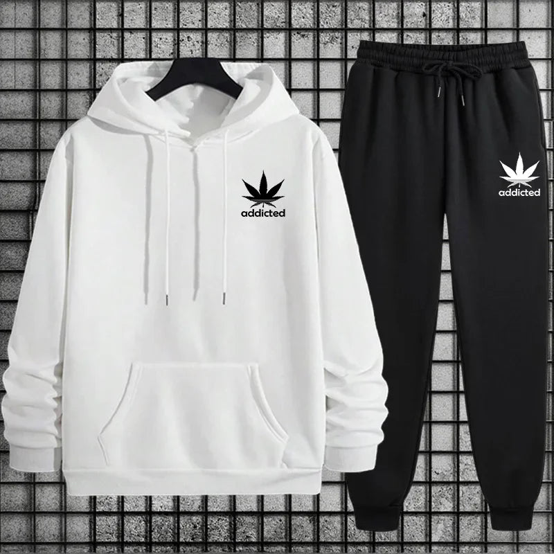 Tracksuit Hoodie + Sweatpants Urban Casual Fashion Comfort