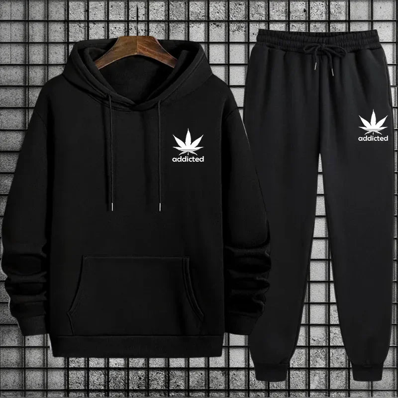 Tracksuit Hoodie + Sweatpants Urban Casual Fashion Comfort
