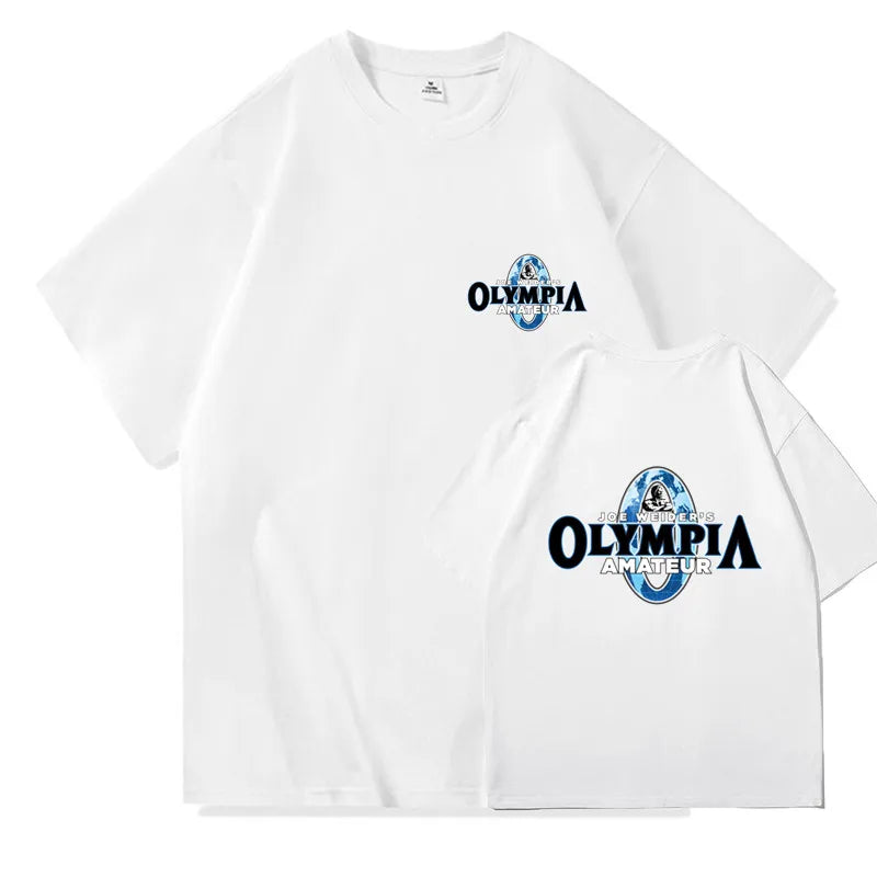 Summer OLYMPIA Men Gyms Short Sleeve T Shirts