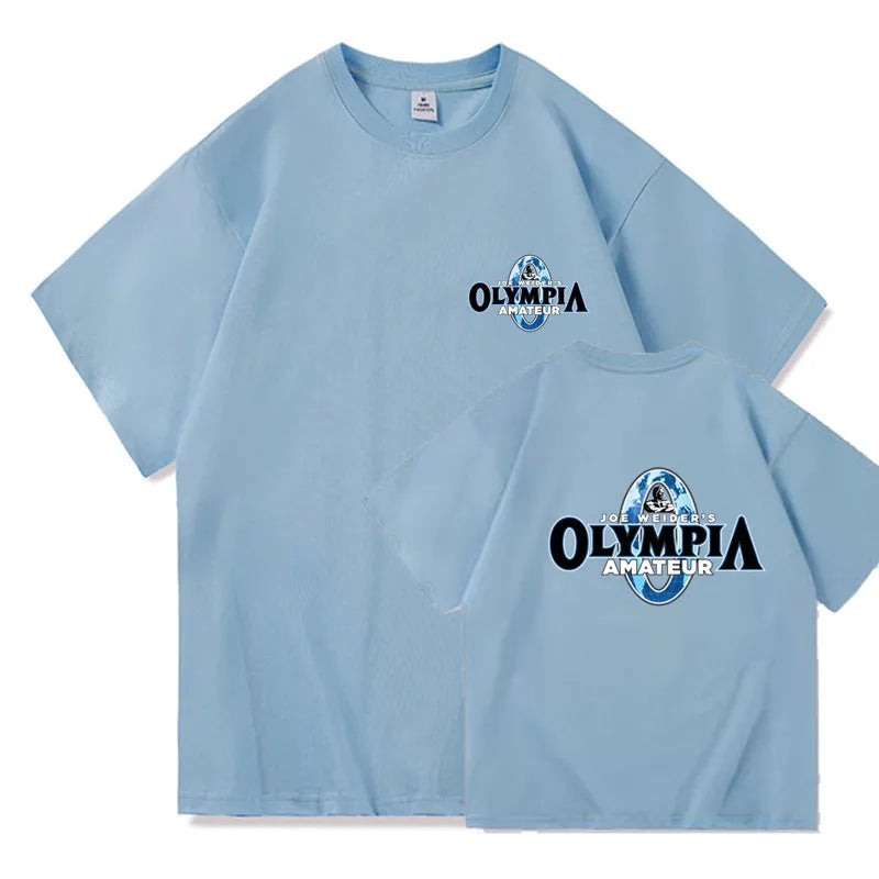 Summer OLYMPIA Men Gyms Short Sleeve T Shirts