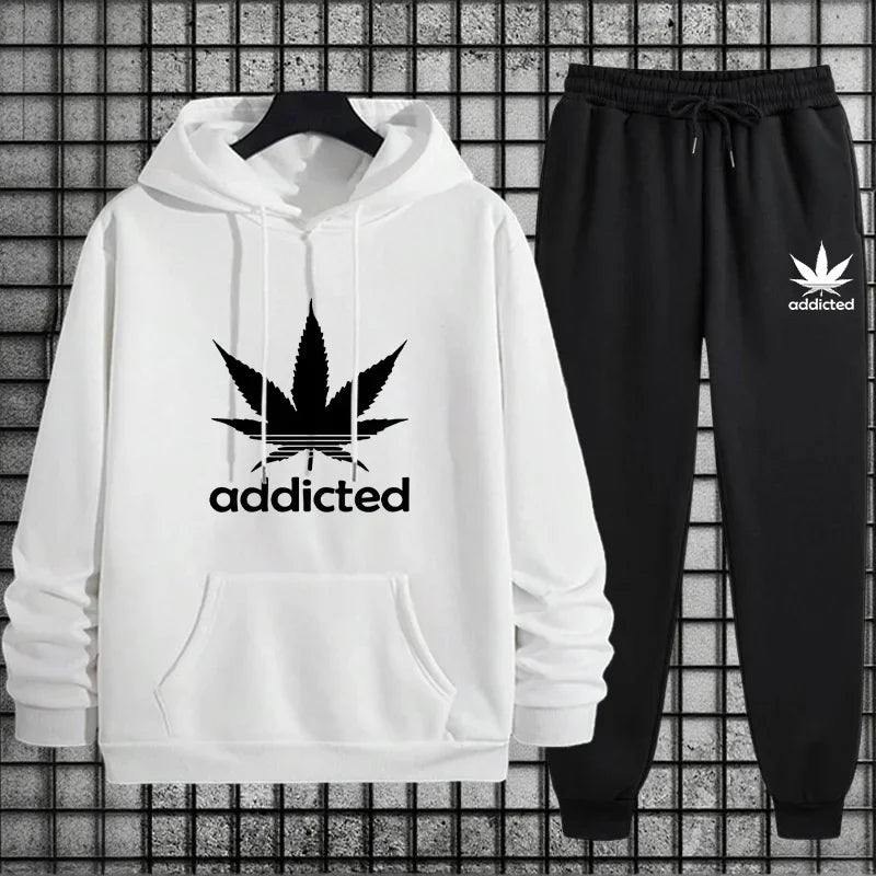 Tracksuit Hoodie + Sweatpants Urban Casual Fashion Comfort