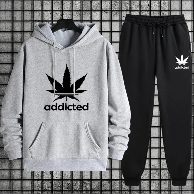 Tracksuit Hoodie + Sweatpants Urban Casual Fashion Comfort