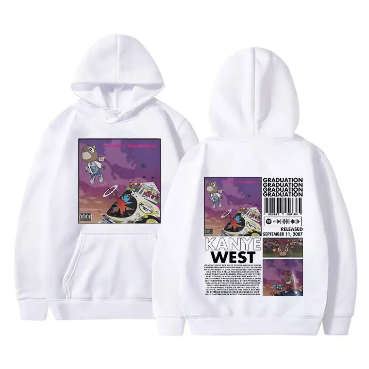Rapper Kanye West Graduation Printed Hoodies