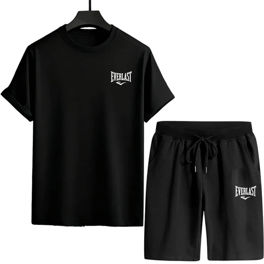 New Mens T-shirt + Shorts Urban Causal Summer Outfit
