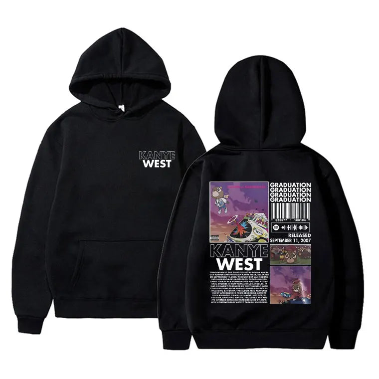 Rapper Kanye West Graduation Printed Hoodies