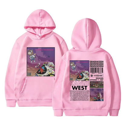 Rapper Kanye West Graduation Printed Hoodies
