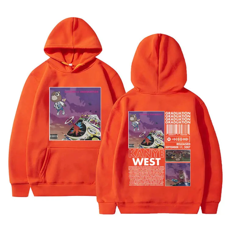 Rapper Kanye West Graduation Printed Hoodies